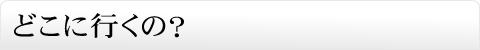 どこに行くの?